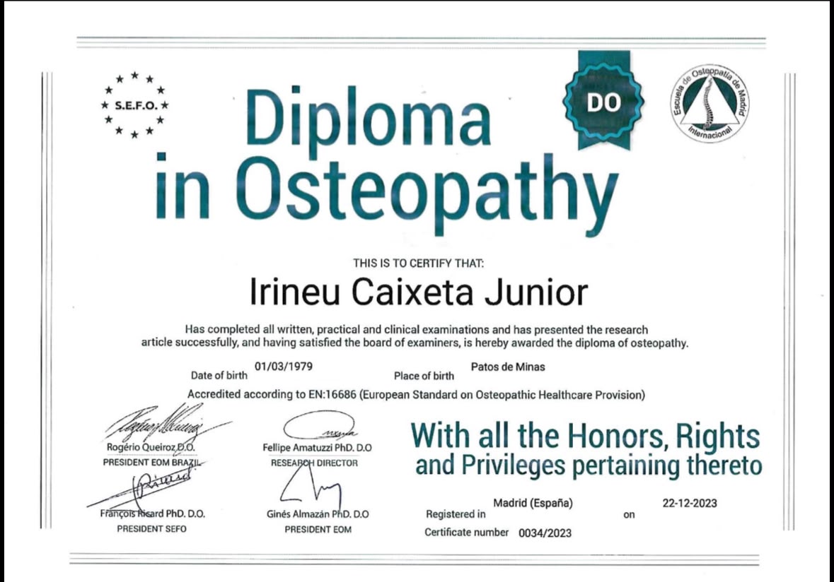 Diploma em Osteopatia (D.O.), Escuela de Osteopatía de Madrid